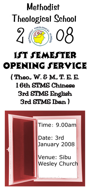 2008 1st Semester Opening Service Invitation