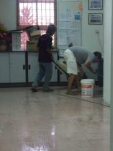 Cleaning the Floor